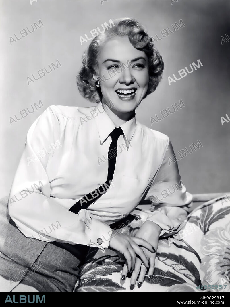 AUDREY TOTTER in CRUISIN' DOWN THE RIVER, 1953, directed by RICHARD QUINE. Copyright COLUMBIA PICTURES.