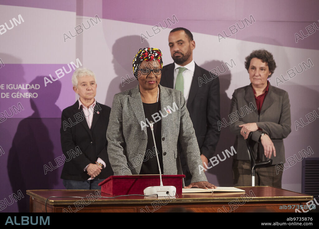 Madrid, 01/31/2020. Ceremony for the inauguration of the positions of the Ministry of Equality, chaired by Minister Irene Montero. In the image, Rita Bosaho, general director for Equal Treatment and Racial Ethnic Diversity. Photo: Guillermo Navarro. ARCHDC.