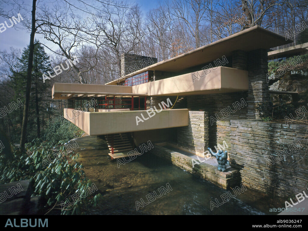 Fallingwater or Kaufmann Residence is a house designed by architect Frank Lloyd Wright in 1935 in rural southwestern Pennsylvania.