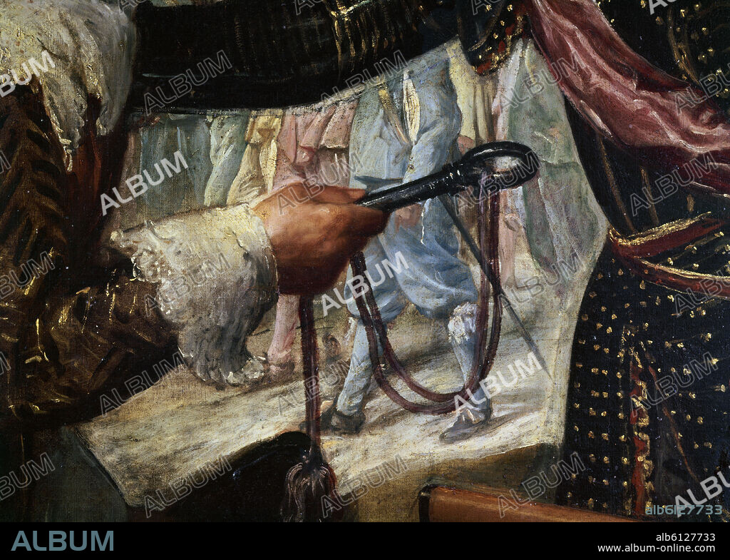 DIEGO VELAZQUEZ (1599-1660). 'The Surrender of Breda' (detail), 1634, Oil on canvas, P01172.
