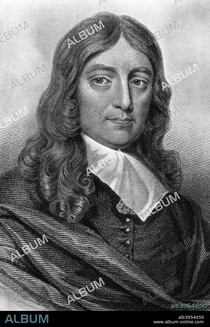 John Milton, English poet, (19th century). Milton (1608-1674), author of 'Paradise Lost', became totally blind in about 1652.