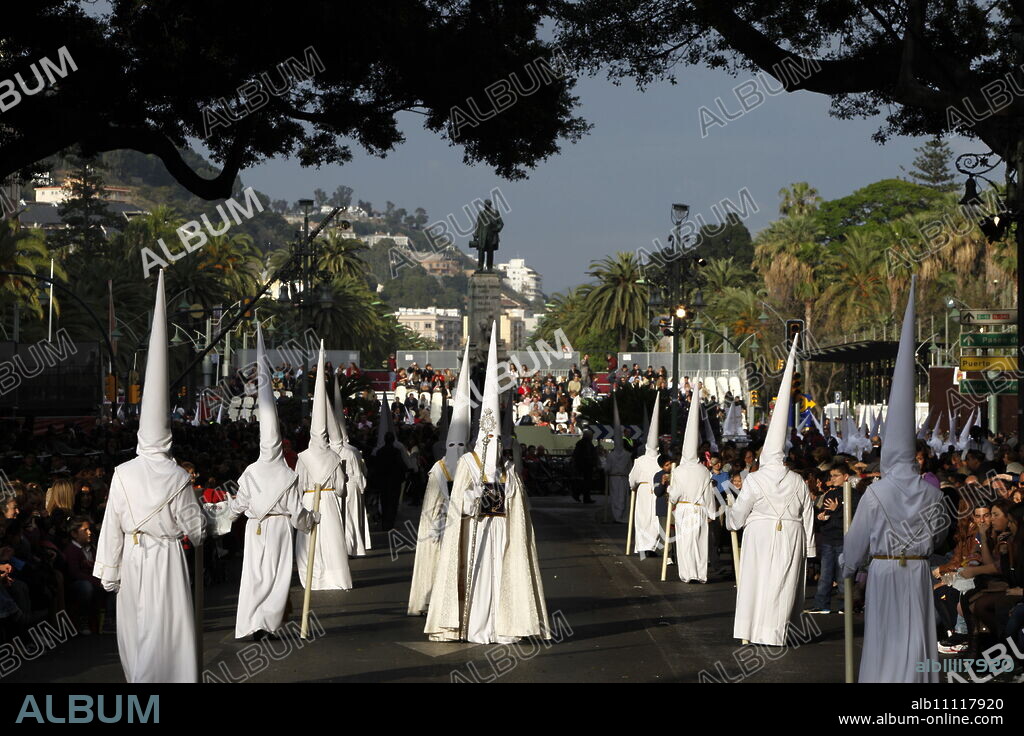 Easter week procession, Malaga, Andalucia, Spain, Europe.