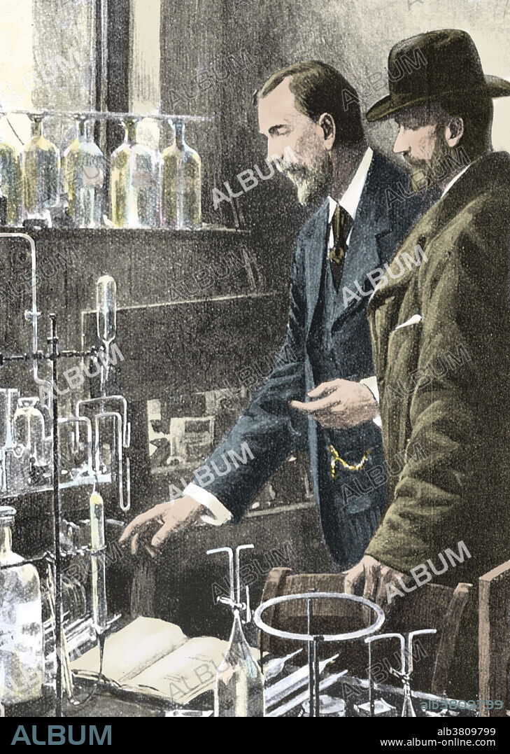 Illustration of Pierre Curie (1859-1906), a French physicist renowned for his study of crystallography, magnetism, piezoelectricity, and radioactivity. Colored Version of BD5963.