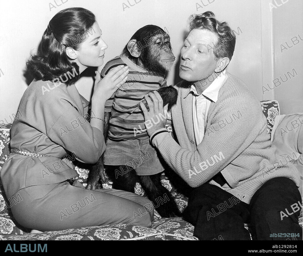 DANNY KAYE and PIER ANGELI in MERRY ANDREW, 1958, directed by MICHAEL KIDD. Copyright M.G.M.
