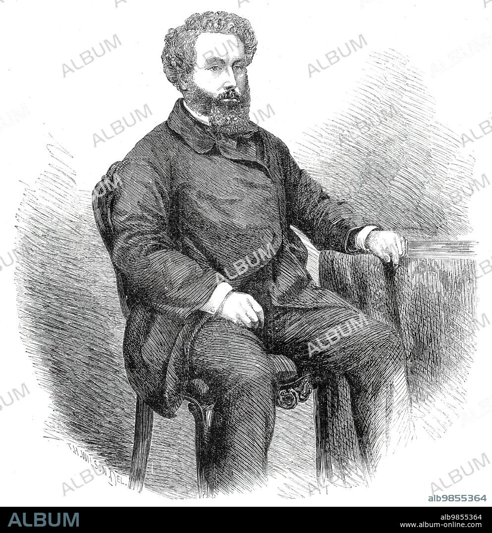 Mr. James Hodges, the builder of the Victoria Bridge over the St. Lawrence, 1860. Portrait of '...the gentleman who superintended the construction of this the greatest engineering work of the age. The antecedents of Mr. Hodges constitute him another striking illustration of "self-help." To his own indomitable perseverance alone, coupled with the strictest integrity of character and honourable conduct, does he owe his present high position in the engineering world - a position which did not fail to attract the notice of his future King on the occasion of the laying of the last stone of the Victoria Bridge by his Royal Highness the Prince of Wales on the 20th of last month. Of the many claimants that have sprung up, both here and in Canada, for the honour of being the originator or designer of the Victoria Bridge, it is not now our intention to speak; but we are at the present time about to introduce a name in connection with this stupendous structure which well deserves the record we here give it...From the hour in which the first cofferdam was laid until the last rivet was driven which completed the Victoria Bridge, as it now stands the presiding genius was Mr. Hodges, as the engineer of the contractors, Messrs. Peto, Brassey, and Betts'. From "Illustrated London News", 1860.