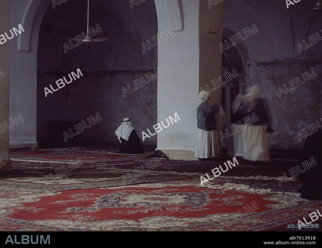 MEZQUITA DE HEBRON DONDE SE ENCUENTRA LA TUMBA DE ABRAHAM - FOTO AÑOS 60.