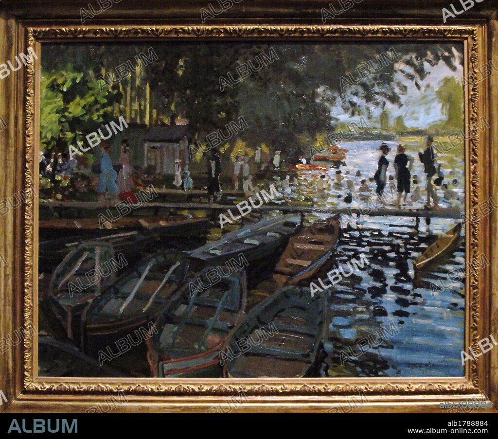 Claude Monet (1840-1926). French painter founder of French impressionist painting. Bathers at La Grenouillere (1869). Oil on Canvas. National Gallery. Londres. England. UK.