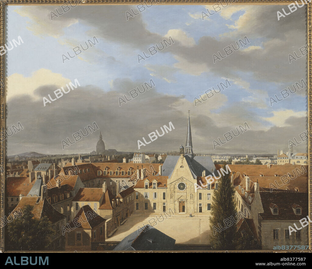 CORARD. Laennec Hospital seen from rue de Sevres, 1839.