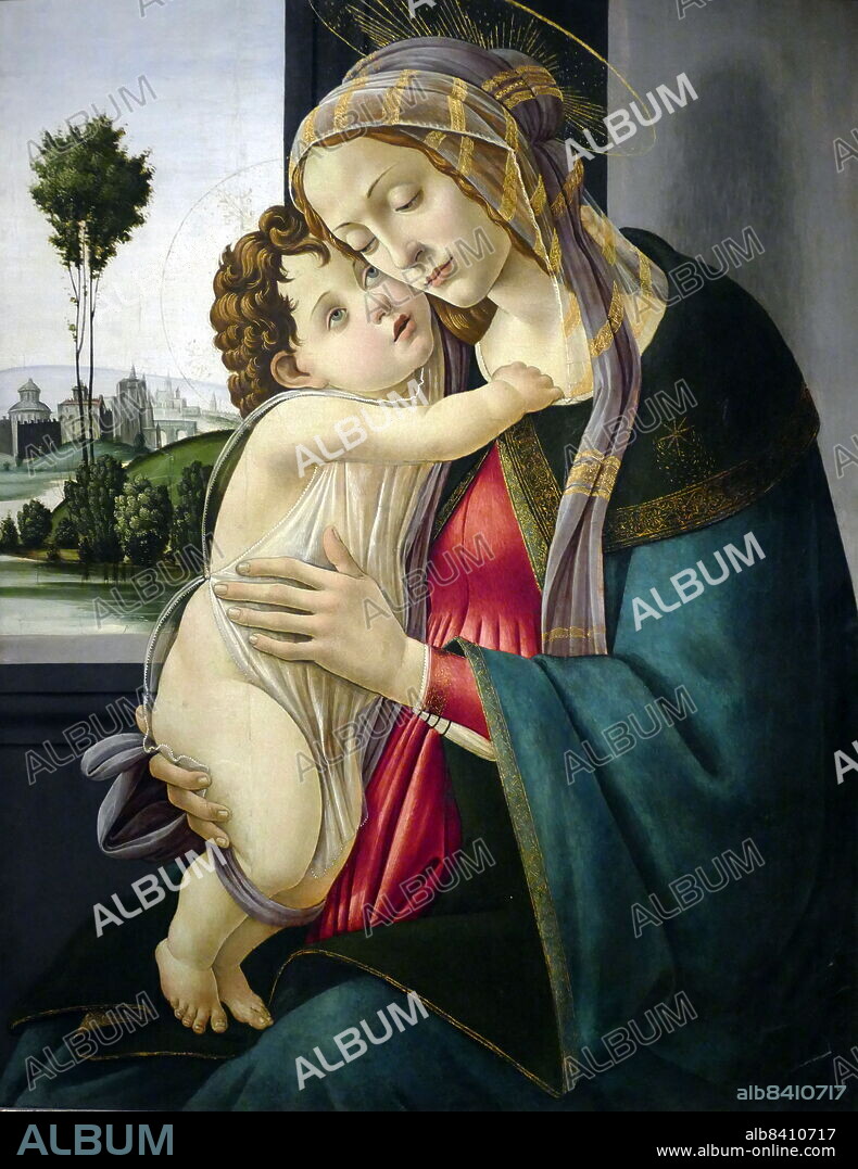 The Virgin and Child, c1475-1500, from the workshop of Alessandro di Mariano di Vanni Filipepi (c. 1445 - May 17, 1510), known as Sandro Botticelli, was an Italian painter of the Early Renaissance.