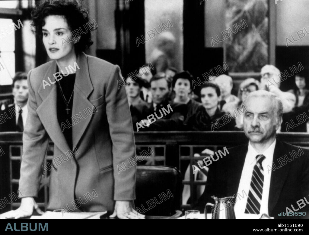 ARMIN MUELLER-STAHL and JESSICA LANGE in MUSIC BOX, 1989, directed by CONSTANTIN COSTA-GAVRAS. Copyright CAROLCO / TRI-STAR.
