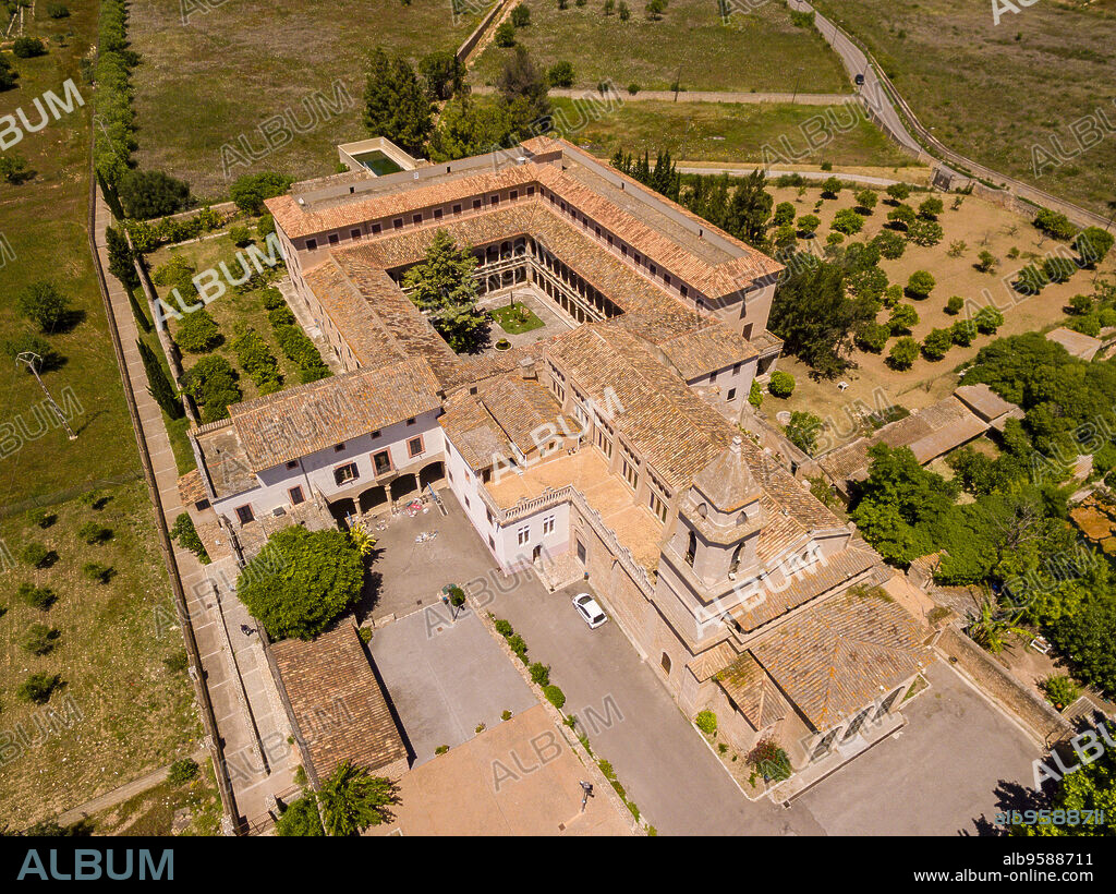Monasterio de la Real, - Monasterio de Santa Maria de la Real -, siglo XIII, Secar de la Real, Palma, Mallorca, balearic islands, Spain.