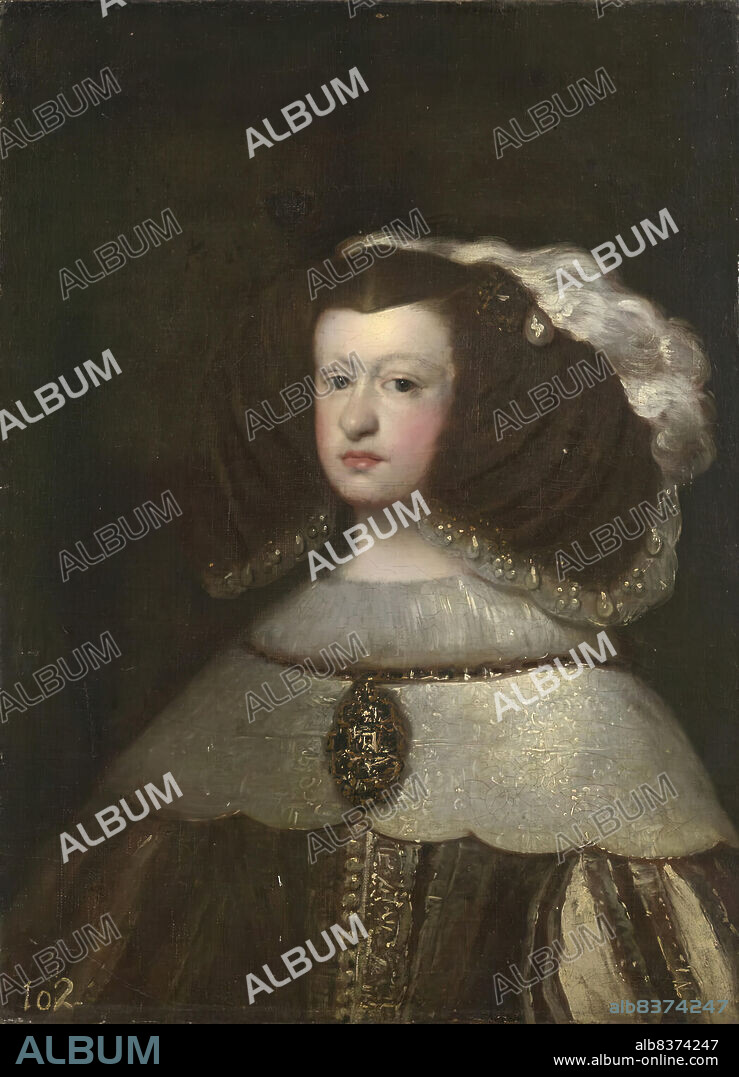 Portrait de Marie-Anne d'Autriche (1634-1696), reine d'Espagne.