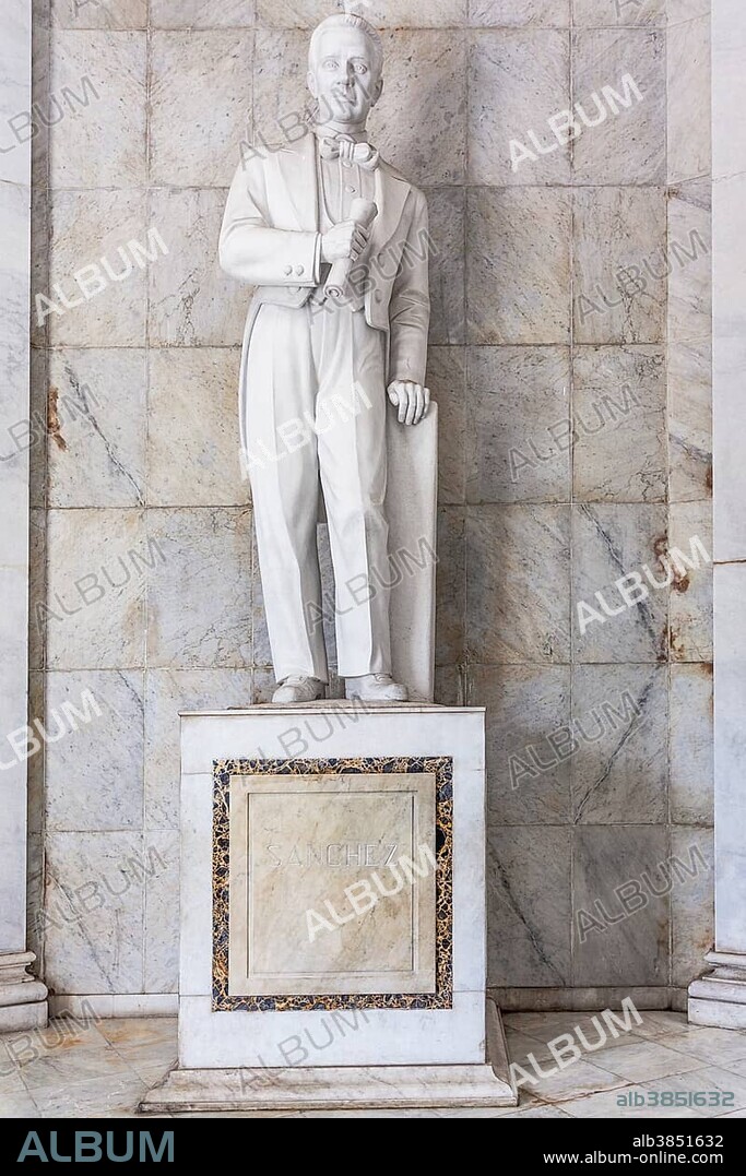Francisco del Rosario Sánchez, known as Los Trinitarios, founder of the Dominican Republic, Altar de la Patria, Parque de la Independencia, Puerta del Conde, Zona Colonial, UNESCO World Heritage Site, Santo Domingo, Dominican Republic, Central America.