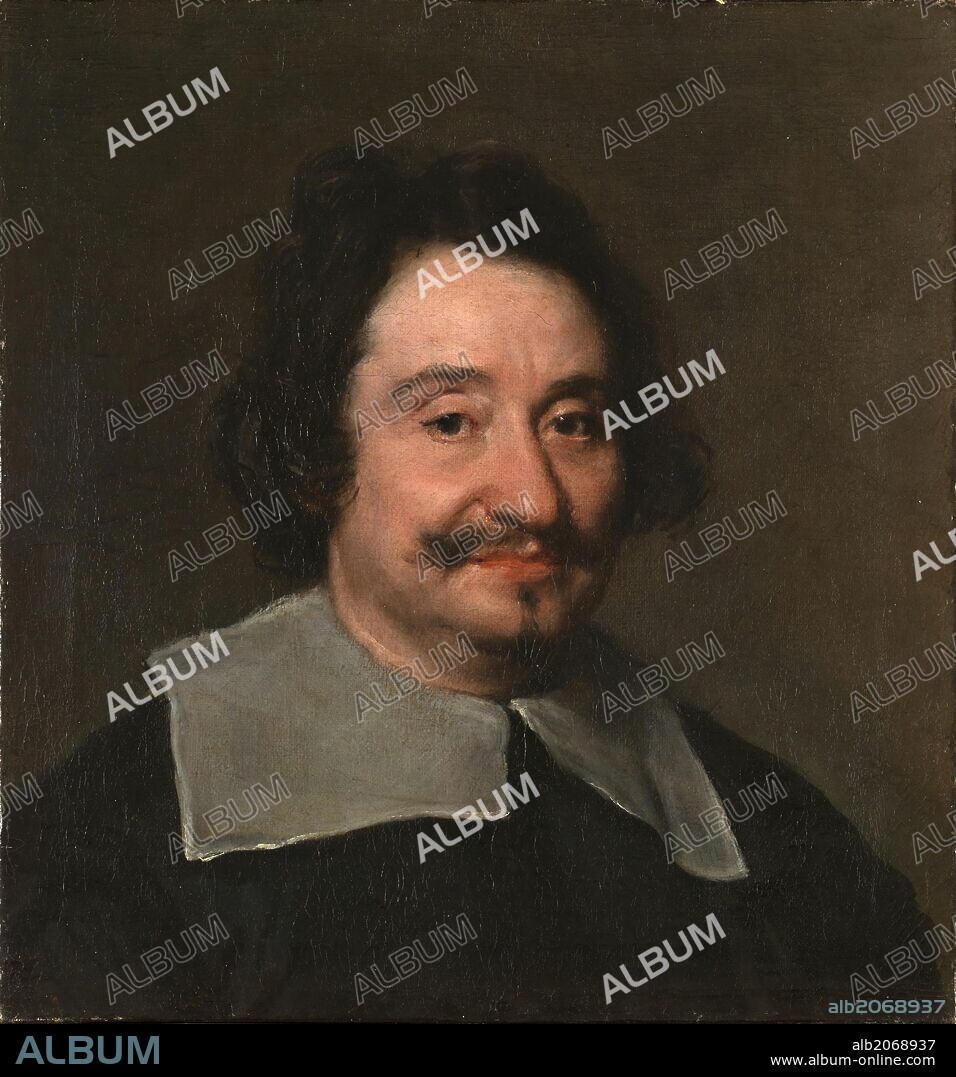 DIEGO VELÁZQUEZ. Diego Rodríguez de Silva y Velázquez / 'Portrait of the man called ?The Pope's Barber?', ca.  1650, Spanish School, Oil on canvas, 50,5 cm x 47 cm, P07858.