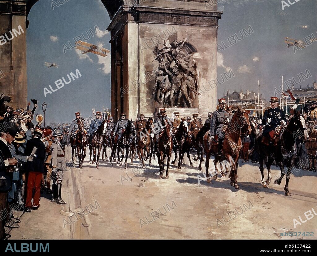 DESFILE DE LA VICTORIA 1919 - MARISCAL FOCH - PRIMERA GUERRA MUNDIAL.