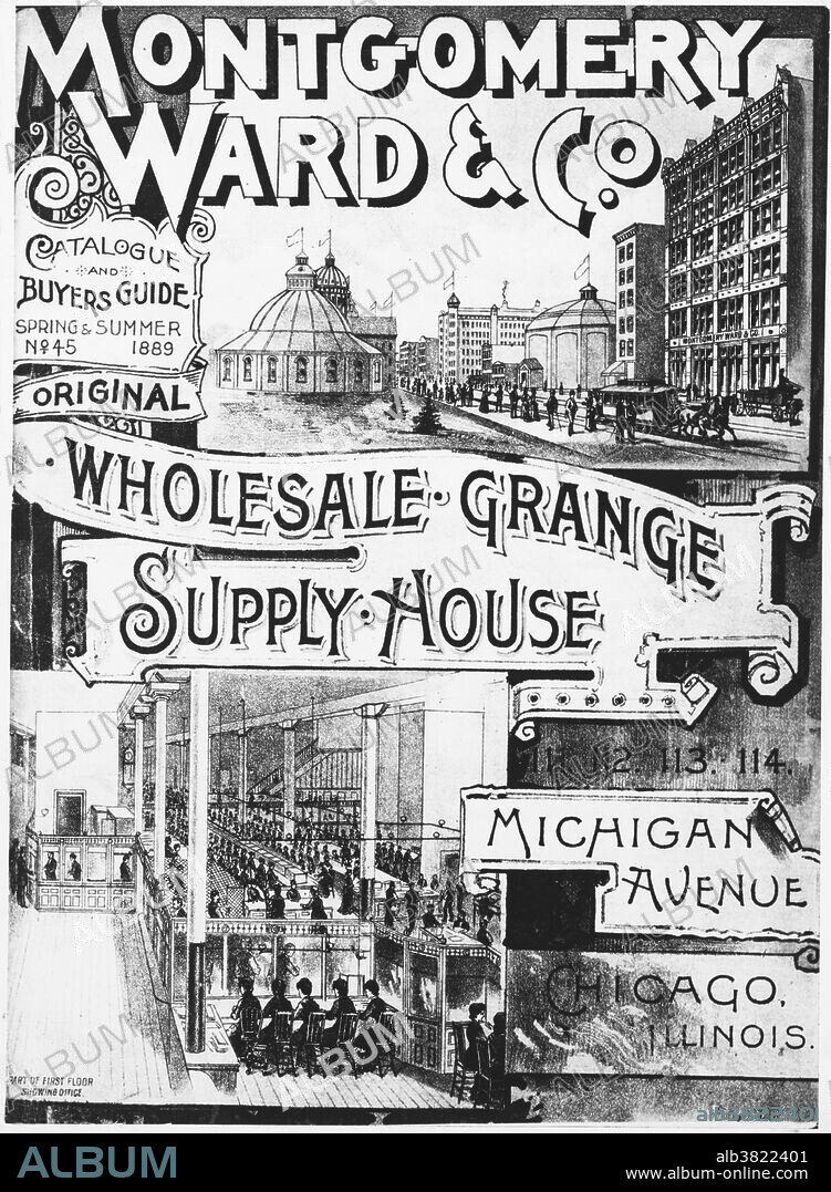 Montgomery Ward was founded by Aaron Montgomery Ward in 1872. Ward had conceived of the idea of a dry goods mail-order business in Chicago, Illinois, after several years of working as a traveling salesman among rural customers. In 1883, the company's catalog, which became popularly known as the "Wish Book", had grown to 240 pages and 10,000 items. In 1896, Wards encountered its first serious competition in the mail order business, when Richard Warren Sears introduced his first general catalog. In 1900, Wards had total sales of $8.7 million, compared to $10 million for Sears, and both companies would struggle for dominance during much of the 20th century. By 1904, the company had expanded such that it mailed three million catalogs, weighing 4 pounds each, to customers.