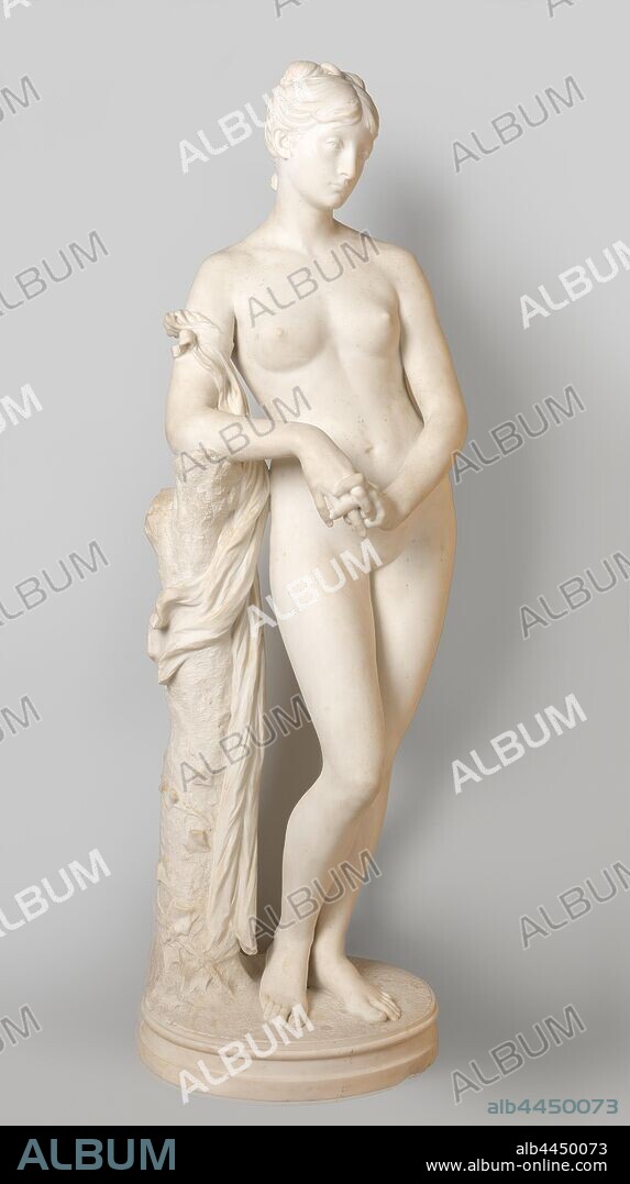 The nymph Echo, Ferdinand Leenhoff, 1888, marble (rock), h 190 cm × w 62 cm × d 62 cm w 400 kg.