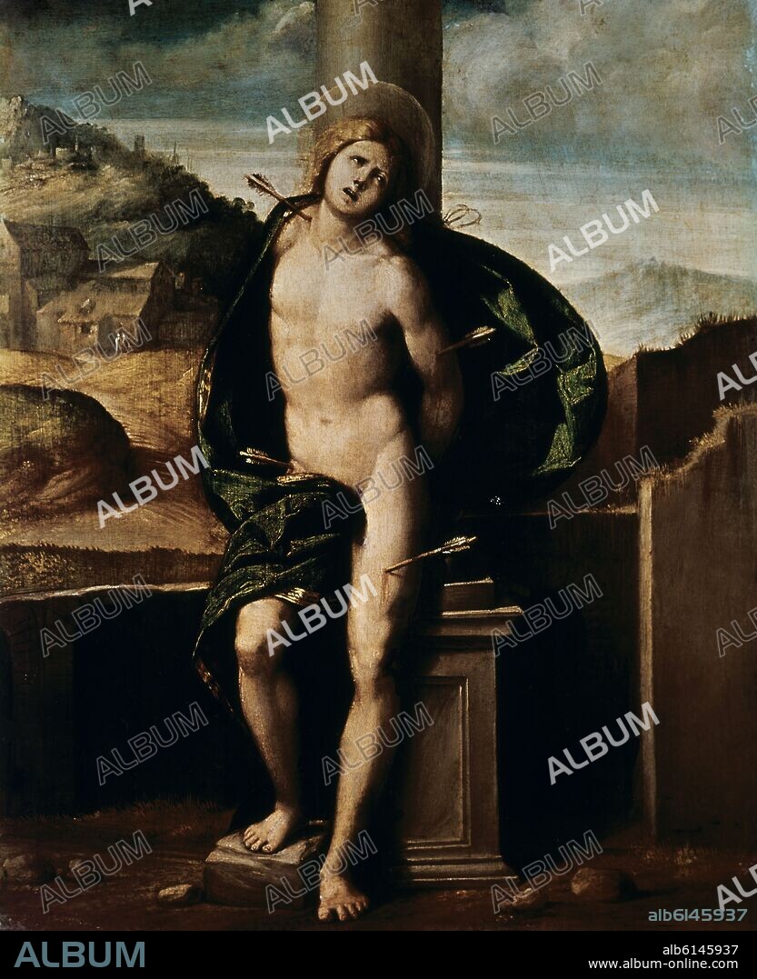 BENVENUTO TISI. SAN SEBASTIAN - SIGLO XVI - MANIERISMO ITALIANO.