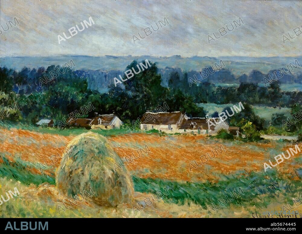 CLAUDE MONET. Monet, Claude 1840-1926. "Une meule de foin" (Der Heuhaufen), 1886. Öl auf Leinwand, 60,5 × 81,5 cm. Sammlung S.I.Schtschukin, Inv. Nr. 6563. St. Petersburg, Staatliche Ermitage.