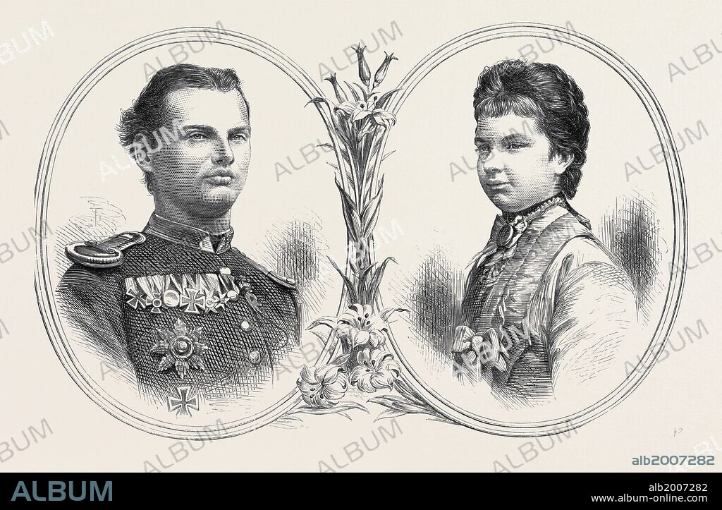 PRINCE LEOPOLD OF BAVARIA AND PRINCESS GISELA OF AUSTRIA, 1873.
