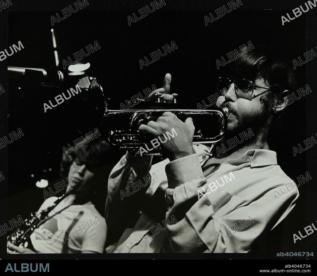 Chris Hunter (saxophone) and Guy Barker (trumpet) playing at The Stables, Wavendon, Buckinghamshire.