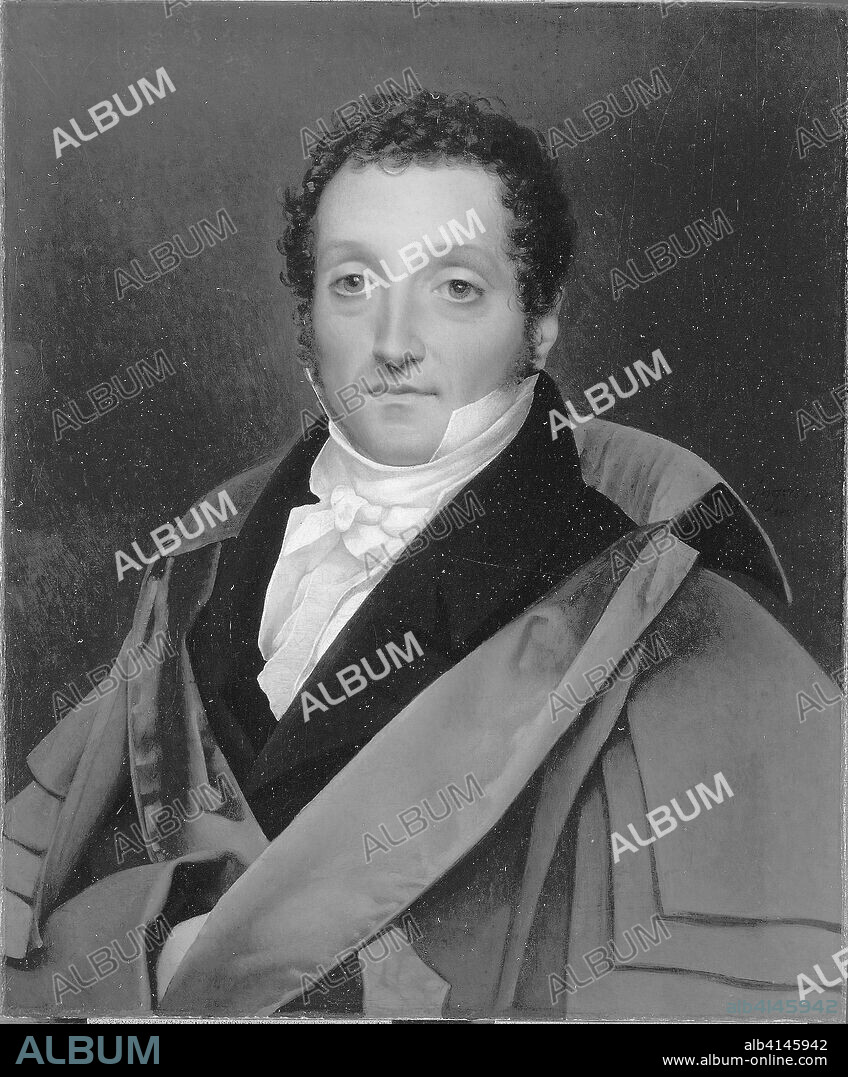 FOLLOWER OF JEAN AUGUSTE DOMINIQUE INGRES. Portrait of Luigi Edouardo Rossi, Count Pellegrino. Jean Auguste Dominique Ingres, follower of; French, 1780-1867. Date: 1815-1825. Dimensions: 25 1/4 × 21 1/8 in. (65.6 × 55 cm). Oil on canvas. Origin: France.