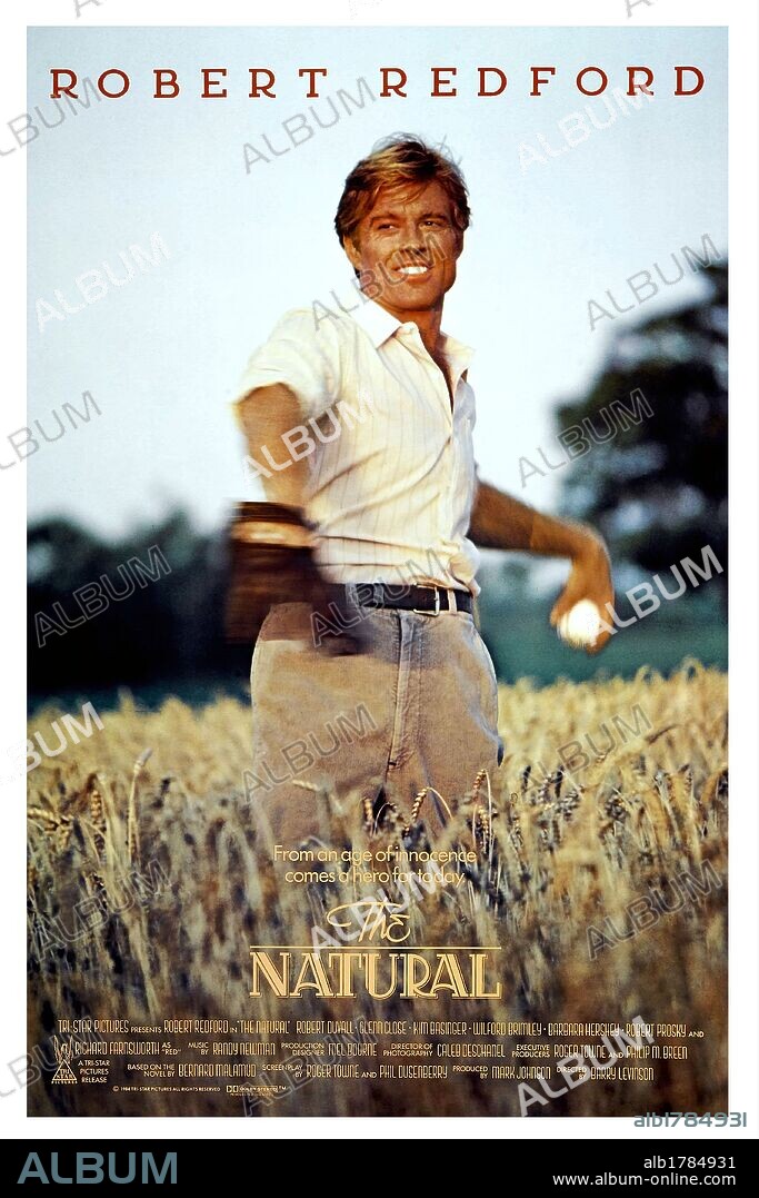 ROBERT REDFORD en EL MEJOR, 1984 (THE NATURAL), dirigida por BARRY LEVINSON. Copyright TRI STAR PICTURES.
