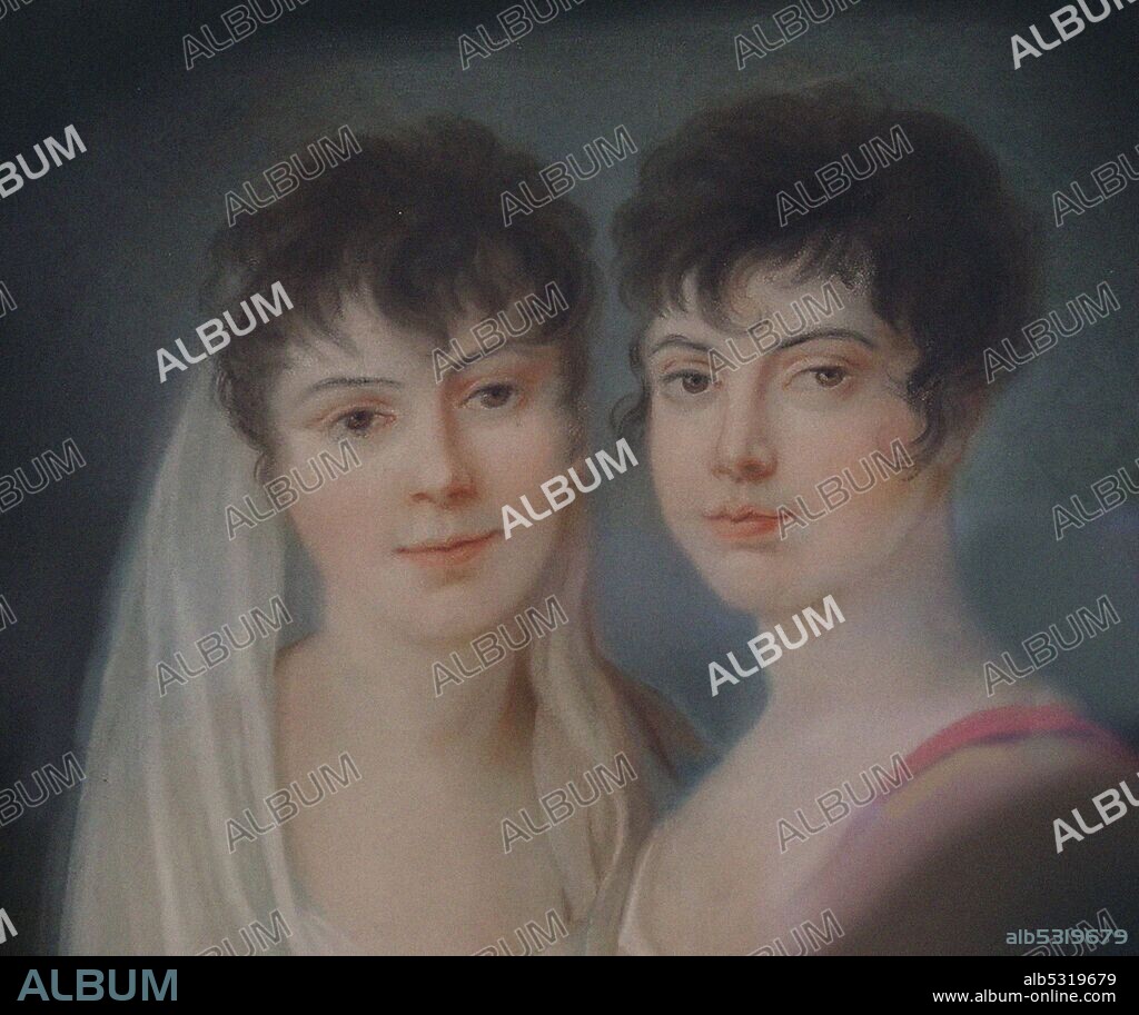ANONYM. Josephine and Charlotte Brunsvik (Detail).