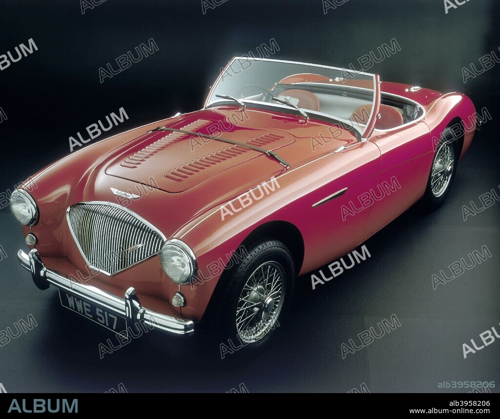 1956 Austin Healey 100-BN2. Donald Healey planned to launch his new Healey 100 sports car at the 1952 London Motor Show, but after discovery by Leonard Lord, the chairman of Austin, the car became the Austin Healey 100. Several variations on the original  100 were to follow and the initial models are now known as the BN1 (1953-55) and BN2 (1955-56) respectively. The body featured a simple, open, two seater roadster design with clean cut, modern lines, and the car was powered by a tuned version of Austin's 4 cylinder 2660cc engine. The Austin Healey 100 established itself quickly as a serious contender in the British sports car market.