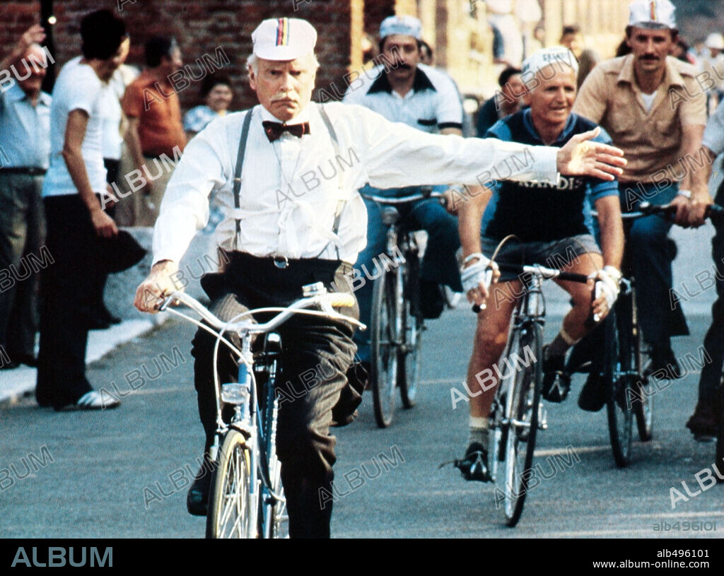 LAURENCE OLIVIER in A LITTLE ROMANCE, 1979, directed by GEORGE ROY HILL. Copyright WARNER BROS.