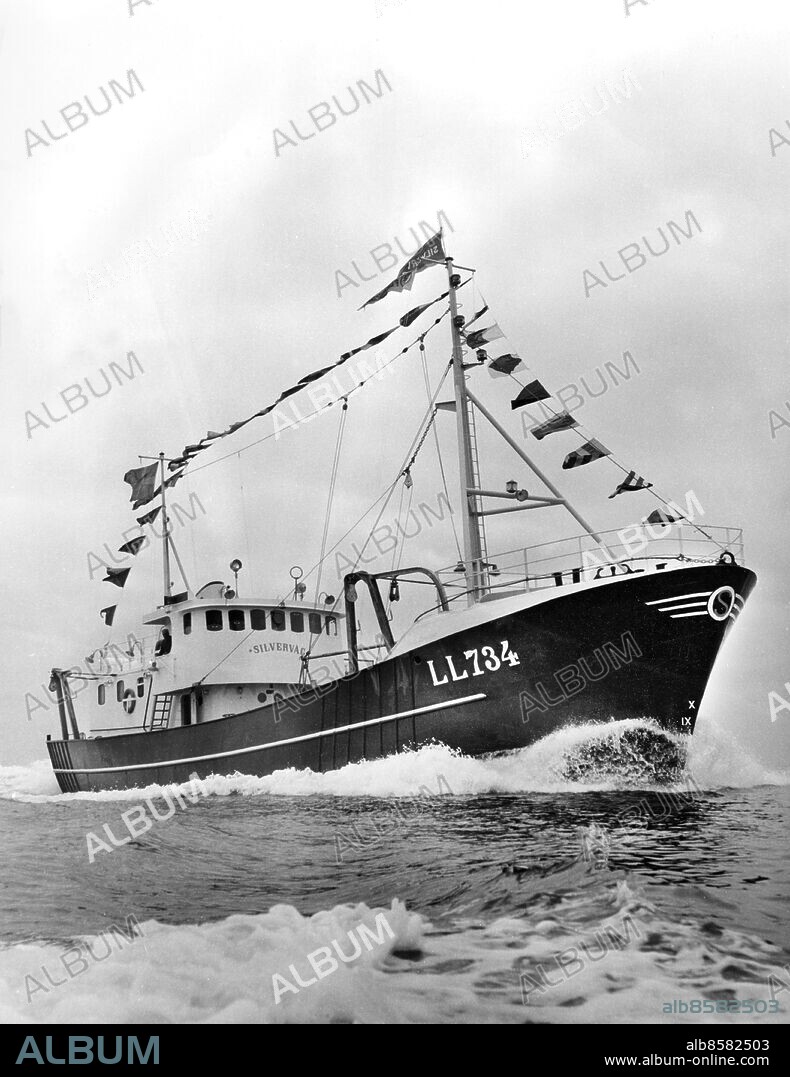 Göteborg juli 1962 - LL 734 Silvervåg från Åstol byggd 1962 Flekkefjord Slipp & Maskinfabrikk i Norge *** Local Caption *** Från kopia. KAMERAREPORTAGE.