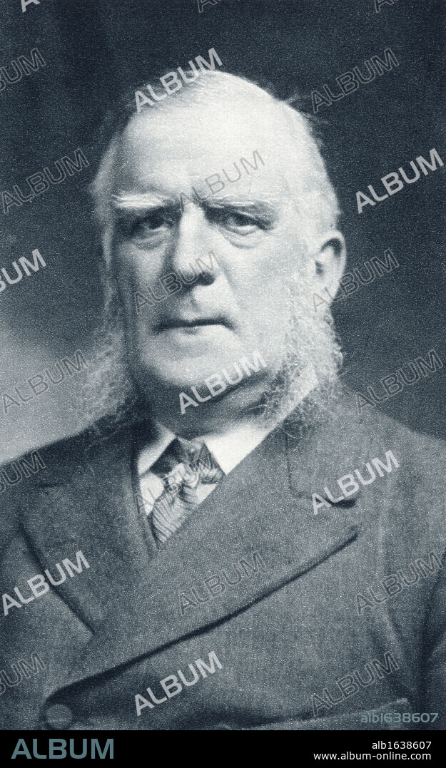 Sir Edward Clarke QC 1841 to 1931. British barrister and politician who represented Oscar Wilde in his disastrous prosecution of the Marquess of Queensberry for libel. From The Illustrated War News published 1914.