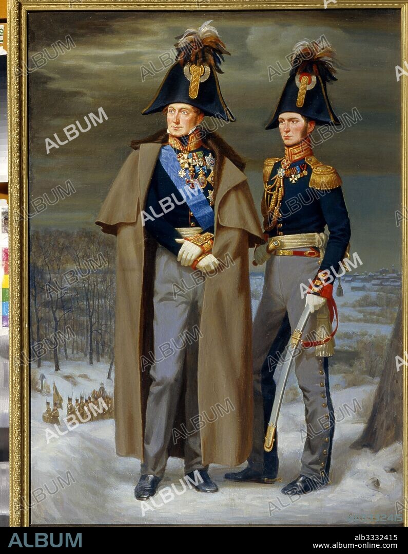 S. V. DANILOV. General Count Mikhail Miloradovich and his Adjutant Fyodor Glinka.