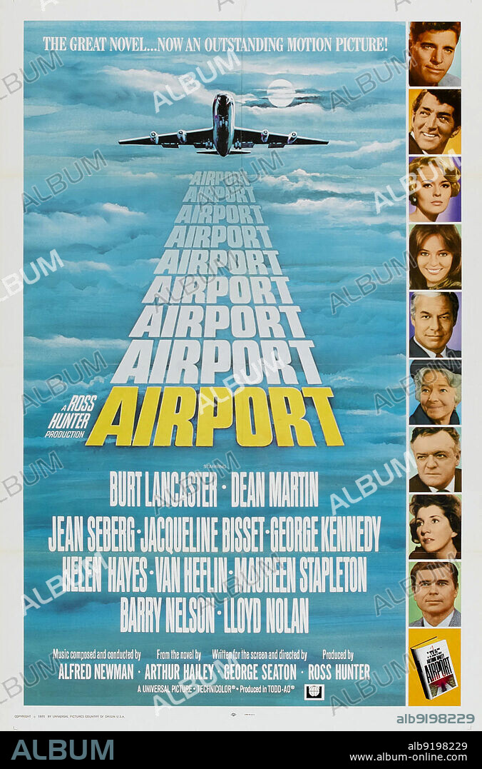 Poster of AIRPORT, 1970, directed by GEORGE SEATON. Copyright UNIVERSAL PICTURES.