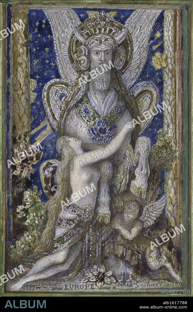 Europa   Gustave Moreau (1826-1898/French)   Musee des Beaux-Arts, Rouen.