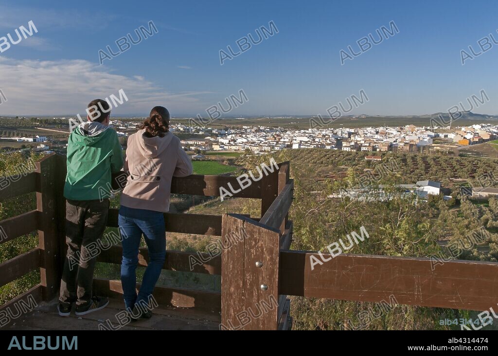 Ventippo lookout at Cerro Bellido, Casariche, Seville-province, Region of Andalusia, Spain, Europe.