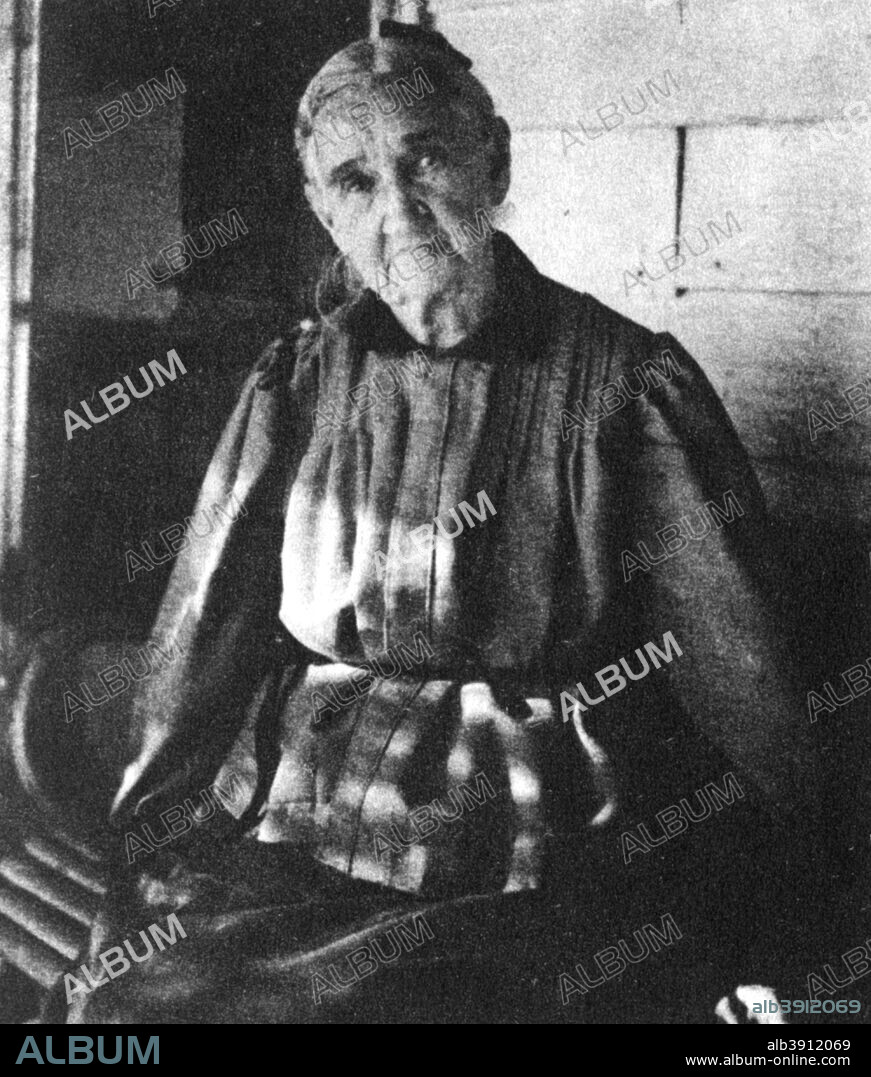 Zerelda Samuel, mother of American outlaws Jesse and Frank James, c1885-1915 (1954). A print from the Pictorial History of the Wild West, by James D Horan and Paul Sann, Spring Books, London, 1954.