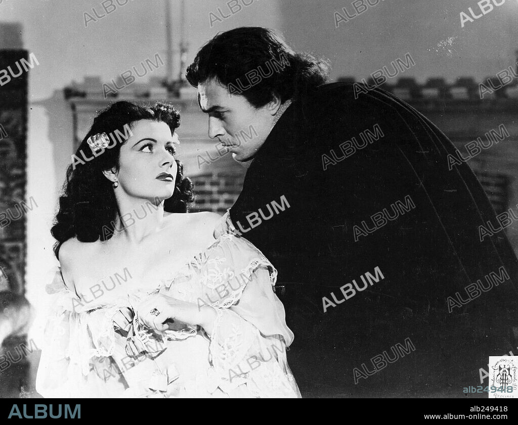 JAMES MASON and MARGARET LOCKWOOD in THE WICKED LADY, 1945, directed by LESLIE ARLISS. Copyright J.ARTHUR RANK.