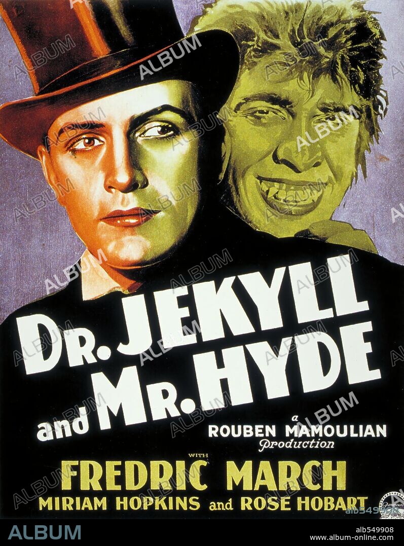 Poster of DR. JEKYLL AND MR. HYDE, 1931, directed by ROUBEN MAMOULIAN. Copyright PARAMOUNT PICTURES.