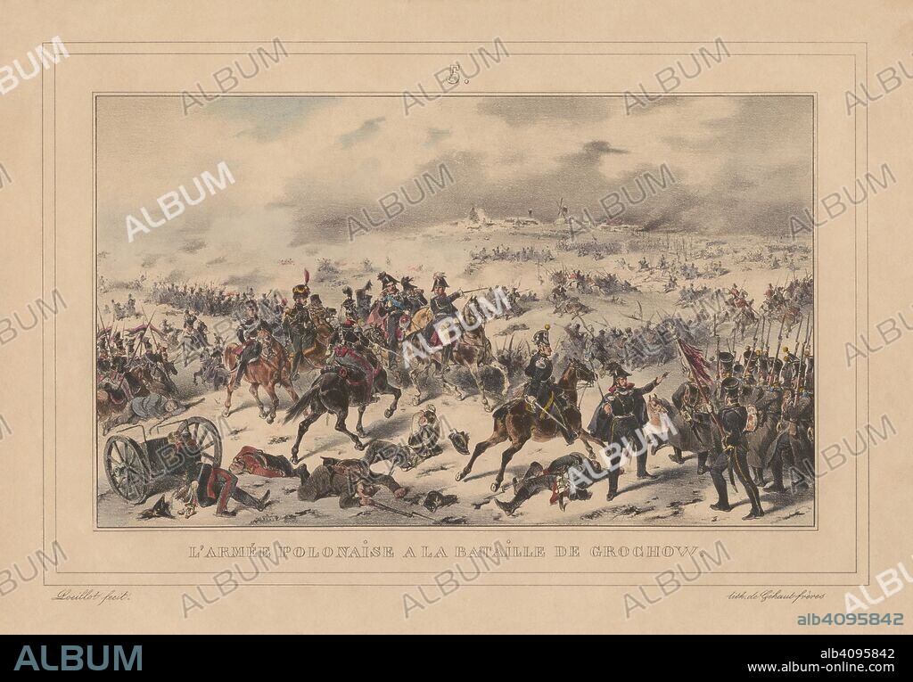 KARL LOEILLOT-HARTWIG. The Polish army at the Battle of Olszynka Grochowska.