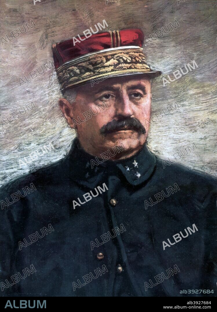 Louis Franchet d'Esperey, French First World War general, (1926). Franchet d'Esperey (1856-1942) commanded the French 5th Army at the Battle of the Marne in September 1914, after which he was promoted to command the Eastern Army Group. Blamed for the French defeat at Third Battle of the Aisne in May 1918, Franchet d'Esperey was re-assigned to command the Allied campaign in Salonika, a task which he undertook with conspicuous success.