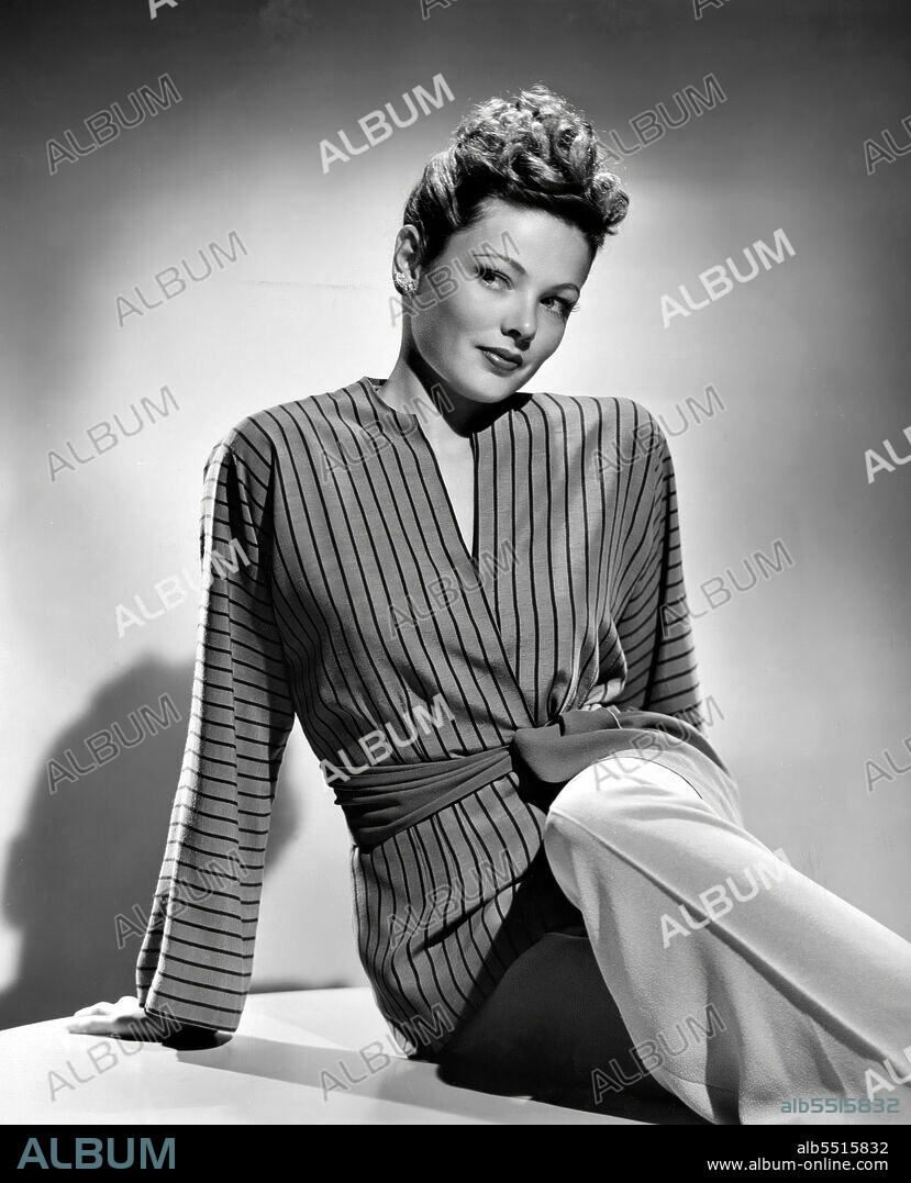 GENE TIERNEY en LAURA, 1944, dirigida por OTTO PREMINGER. Copyright Twentieth Century-Fox.
