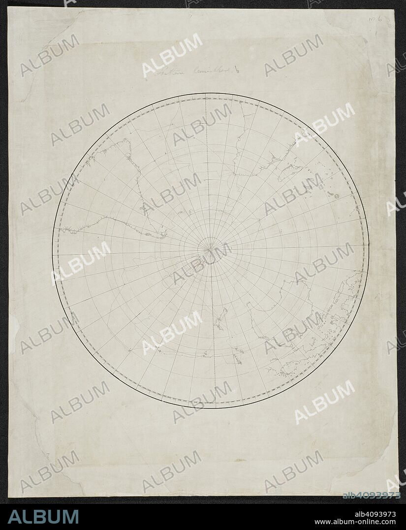 Chart of the southern hemisphere. SIXTY-SEVEN Charts and maps illustrating the voyages and surveys of Capt. James Cook, R.N., and other discoverers; circ. 1760- 1780. c 1760-1780. Source: Add. 31360, no.6.