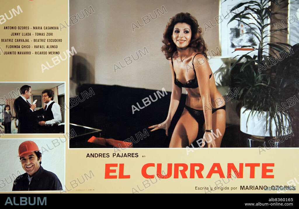 Jenny Llada. Fotograma de la película "El currarte" de Mariano Ozores , 1983.
