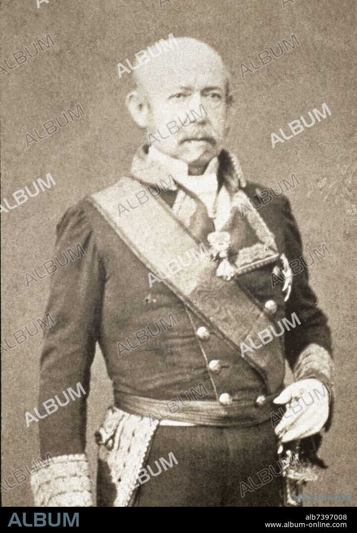 JEAN LAURENT 1816/1886 FOTOGRAFO. RAMON MARIA NARVAEZ, MILITAR Y POLITICO ESPAÑOL, 1860. DETALLE CONJ146185.