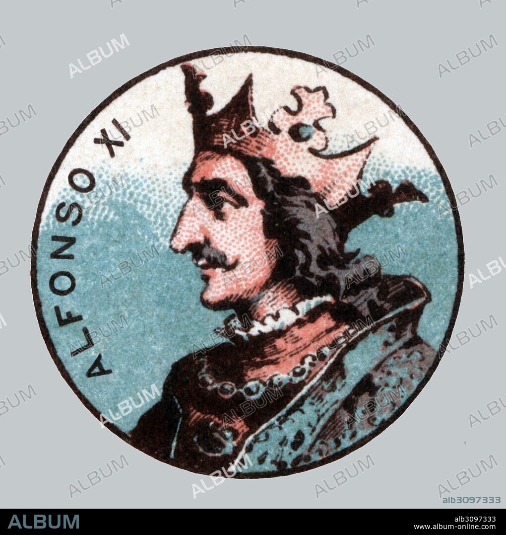 España. Edad media. Alfonso XI (1311-1350) el justiciero, rey de Castilla del 1312 al 1350.