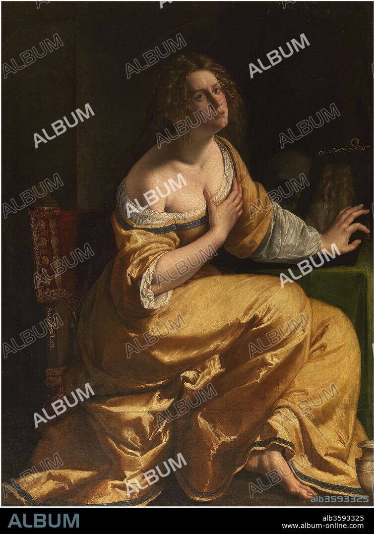 ARTEMISIA GENTILESCHI. Self-Portrait as Mary Magdalene.
