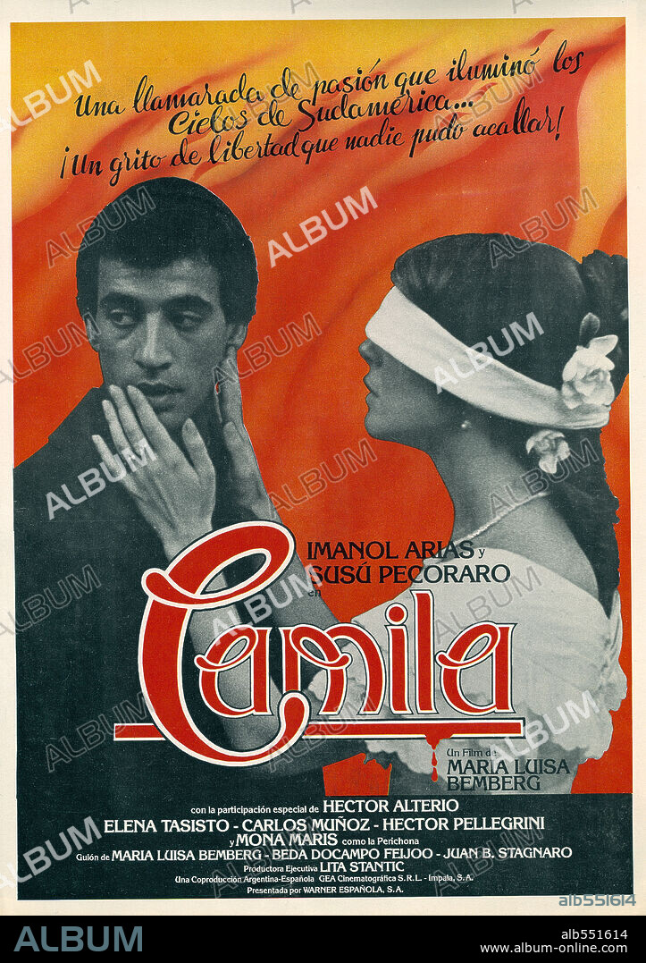 Poster of CAMILA, 1984, directed by MARIA LUISA BEMBERG. Copyright GEA/IMPALA.
