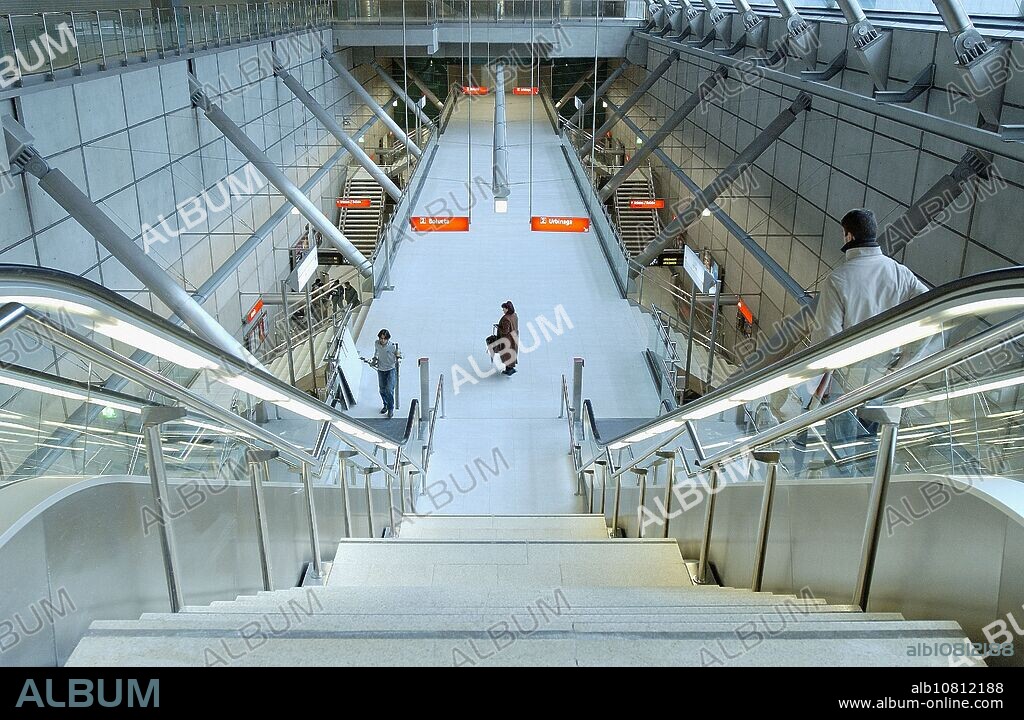 Ansio station, Bilbao subway designed by architect Normal Foster. Barakaldo, Bilbao. Biscay, Euskadi. Spain.