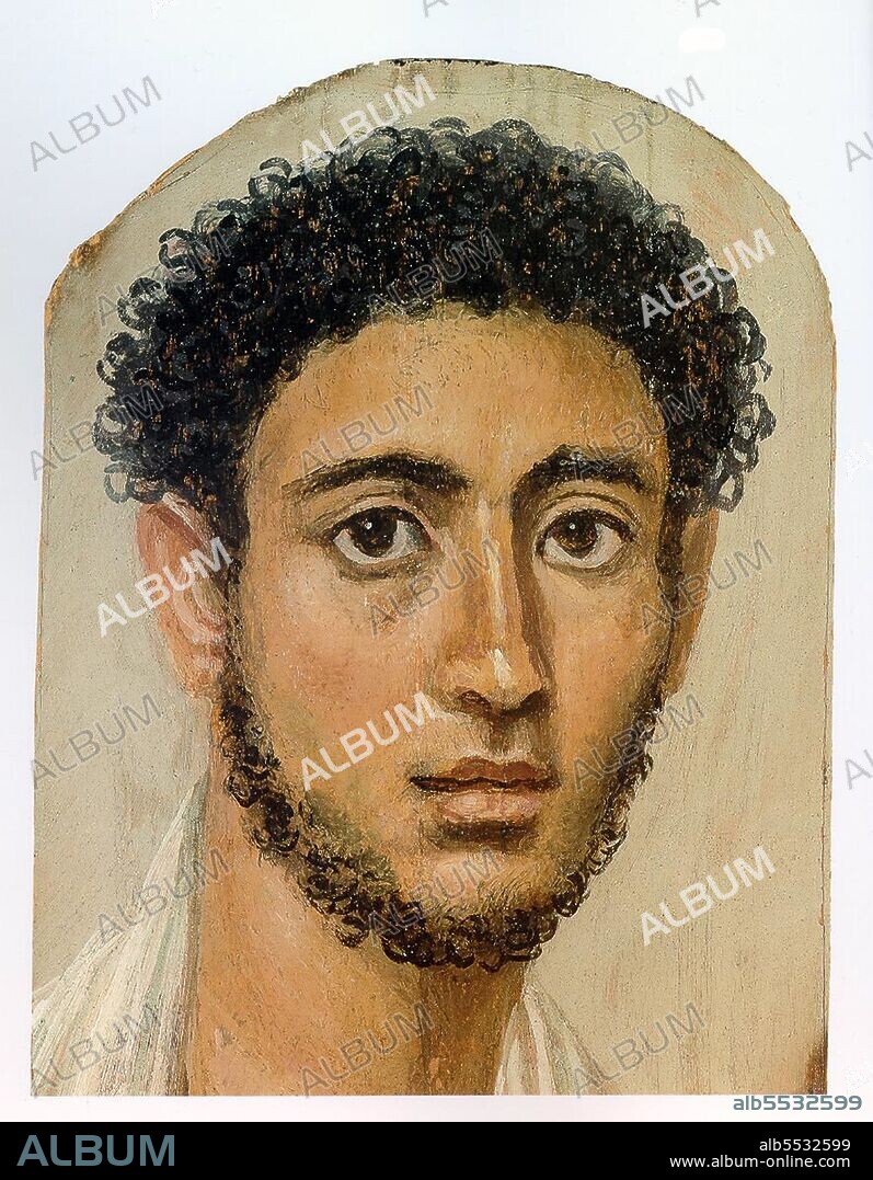 Mummy portraits or Fayum mummy portraits (also Faiyum mummy portraits) is the modern term given to a type of naturalistic painted portraits on wooden boards attached to mummies from the Coptic period. They belong to the tradition of panel painting, one of the most highly regarded forms of art in the Classical world. In fact, the Fayum portraits are the only large body of art from that tradition to have survived. Mummy portraits have been found across Egypt, but are most common in the Faiyum Basin, particularly from Hawara and Antinoopolis, hence the common name. 'Faiyum Portraits' is generally thought of as a stylistic, rather than a geographic, description. While painted Cartonnage mummy cases date back to pharaonic times, the Faiyum mummy portraits were an innovation dating to the Coptic period at the time of the Roman occupation of Egypt. They date to the Roman period, from the late 1st century BCE or the early 1st century CE onwards. It is not clear when their production ended, but recent research suggests the middle of the 3rd century. They are among the largest groups among the very few survivors of the highly prestigious panel painting tradition of the classical world, which was continued into Byzantine and Western traditions in the post-classical world, including the local tradition of Coptic iconography in Egypt.